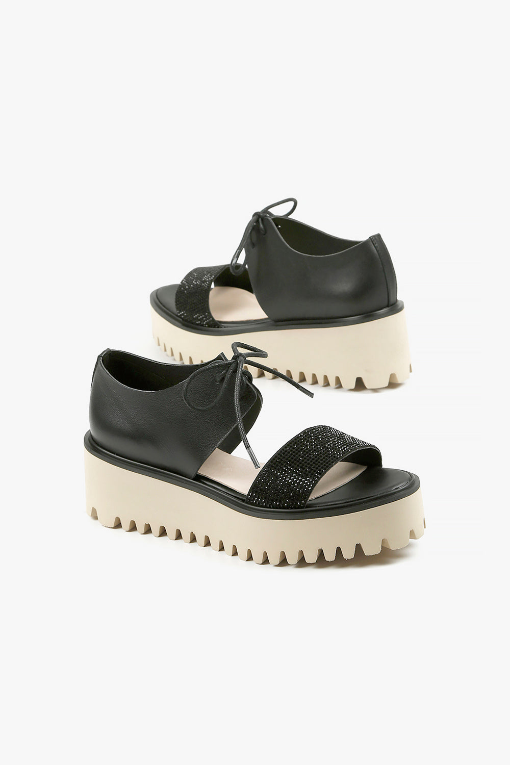 Pave Flatform Sandal