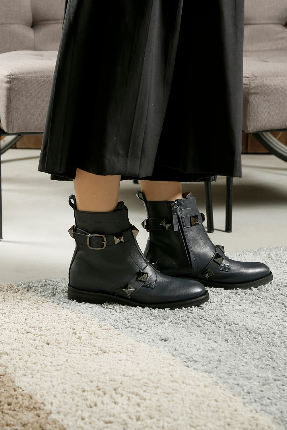 Pyramid Stud Bootie