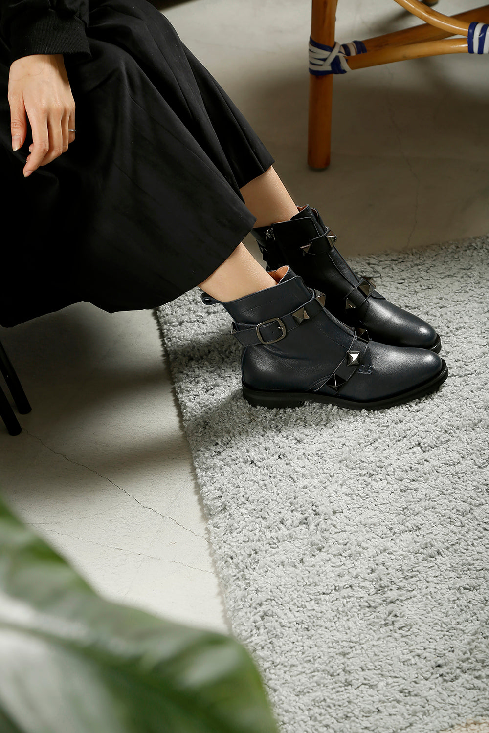 Pyramid Stud Bootie