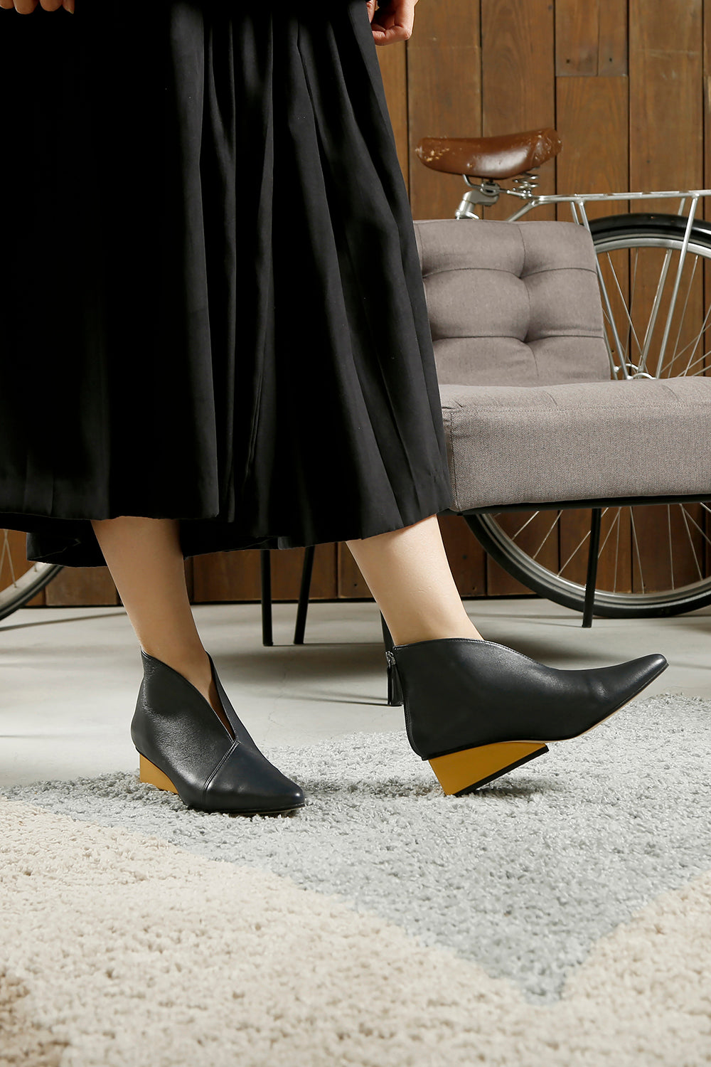 Square Wedge Shootie