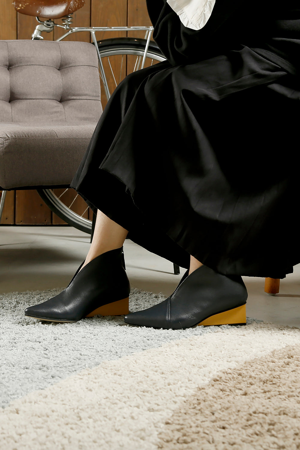 Square Wedge Shootie