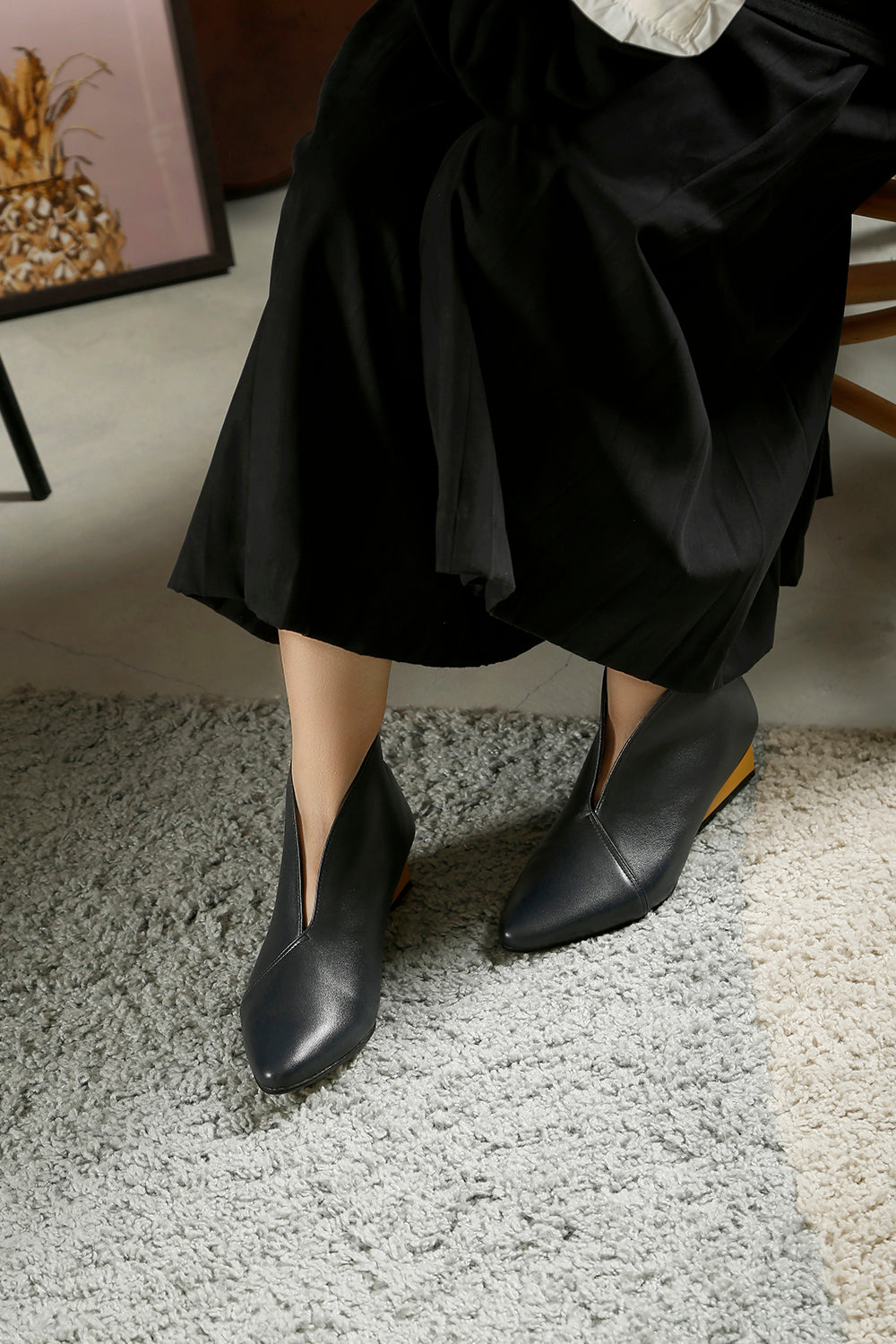 Square Wedge Shootie