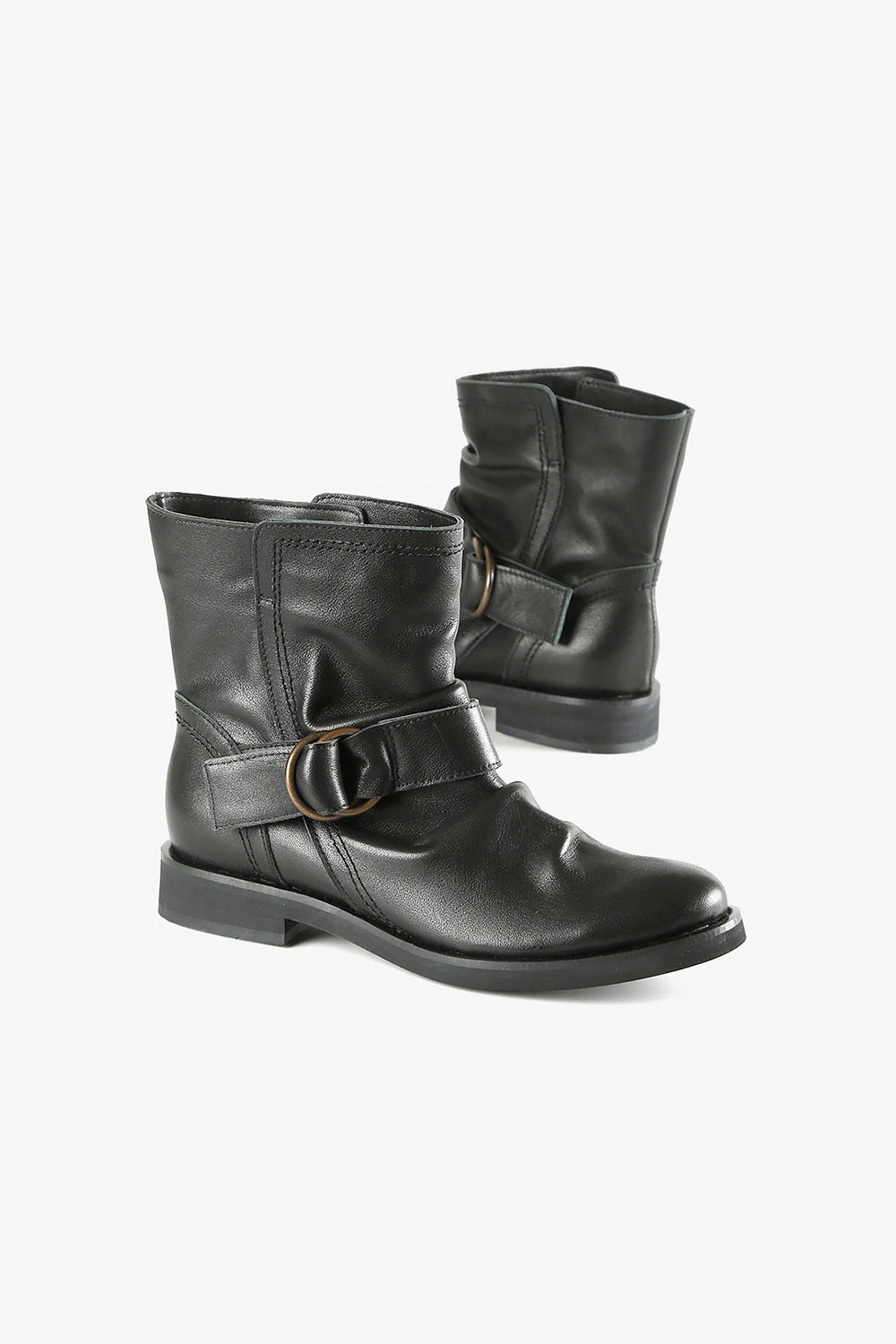 Circle Buckle Bootie