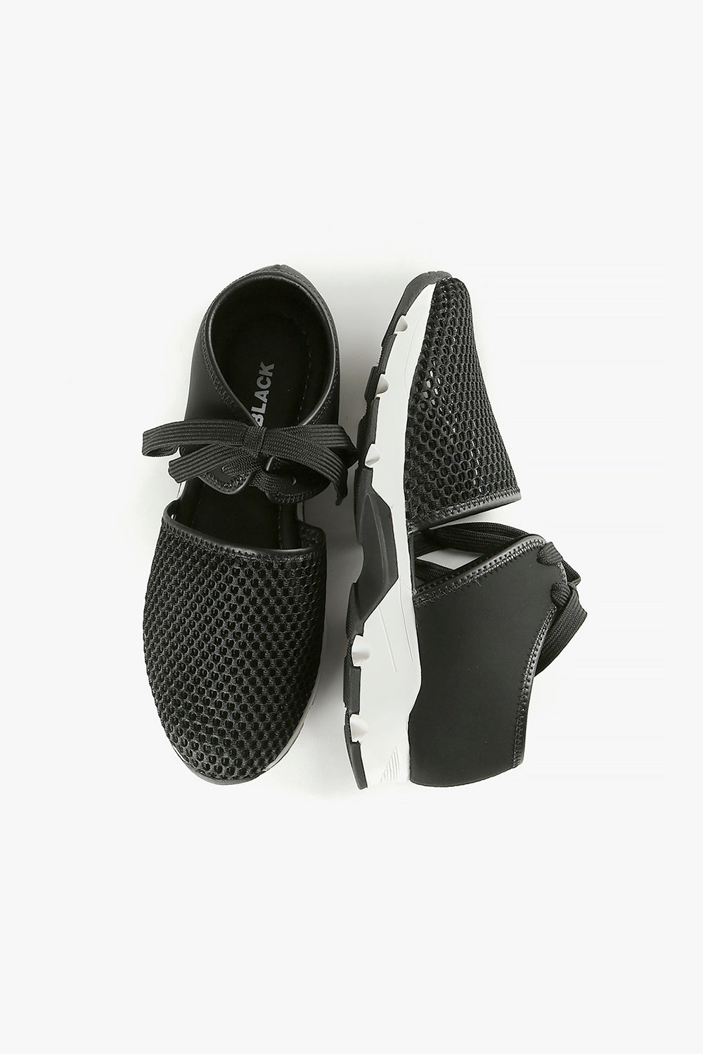 All black sale mesh sneakers