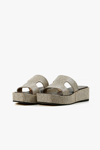Blunt T Wedge Sandal