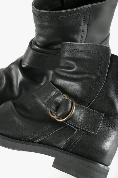 Circle Buckle Bootie
