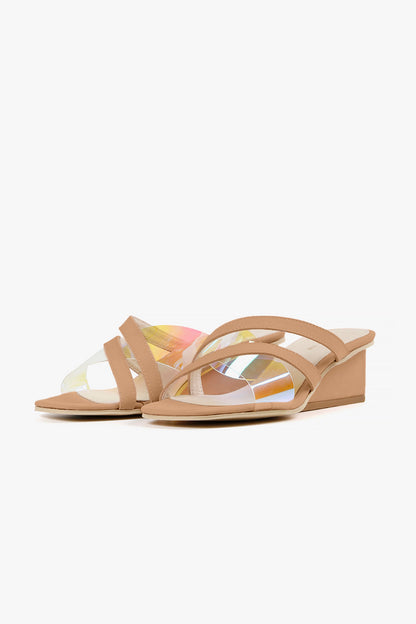 Strappy Square Wedge