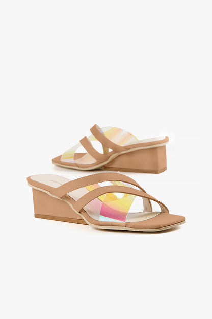 Strappy Square Wedge