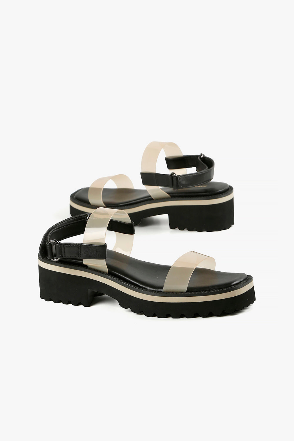 Clear Band & Wrap Sandal