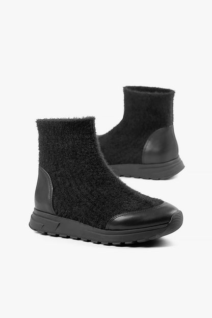 Fuzzy Sock Bootie