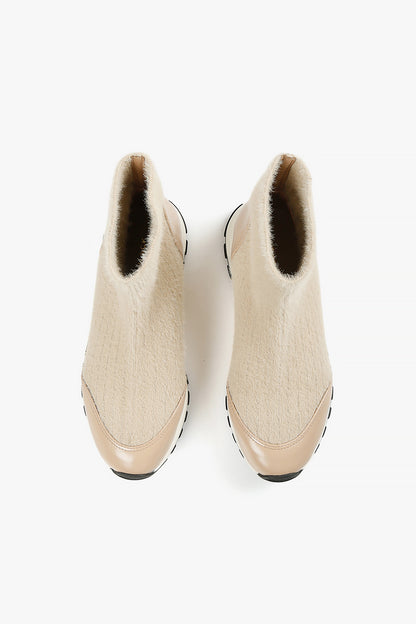 Fuzzy Sock Bootie