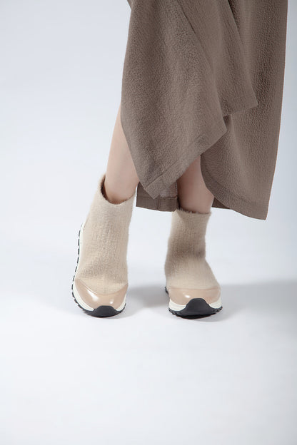 Fuzzy Sock Bootie