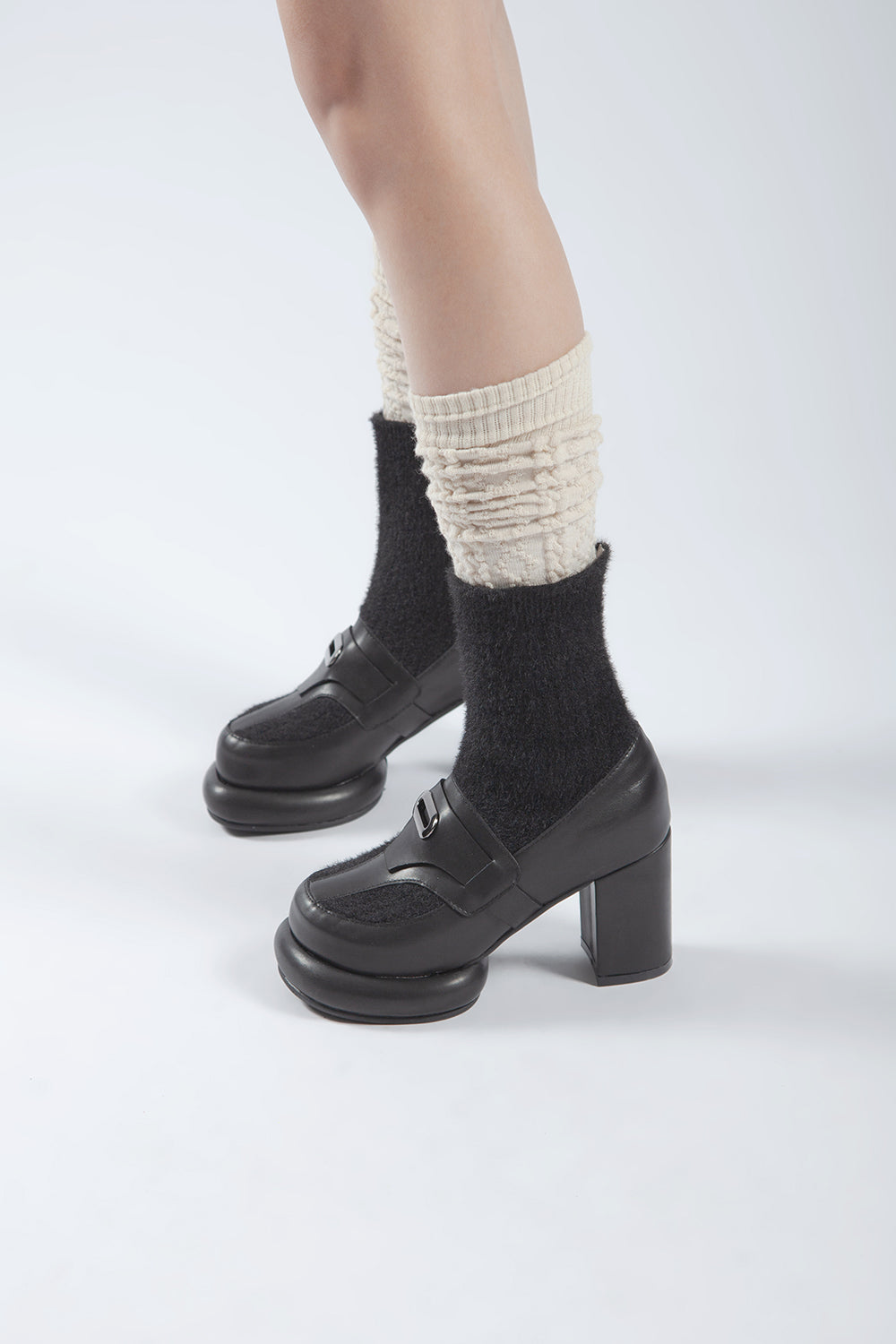 Fuzzy MOD Sock Bootie