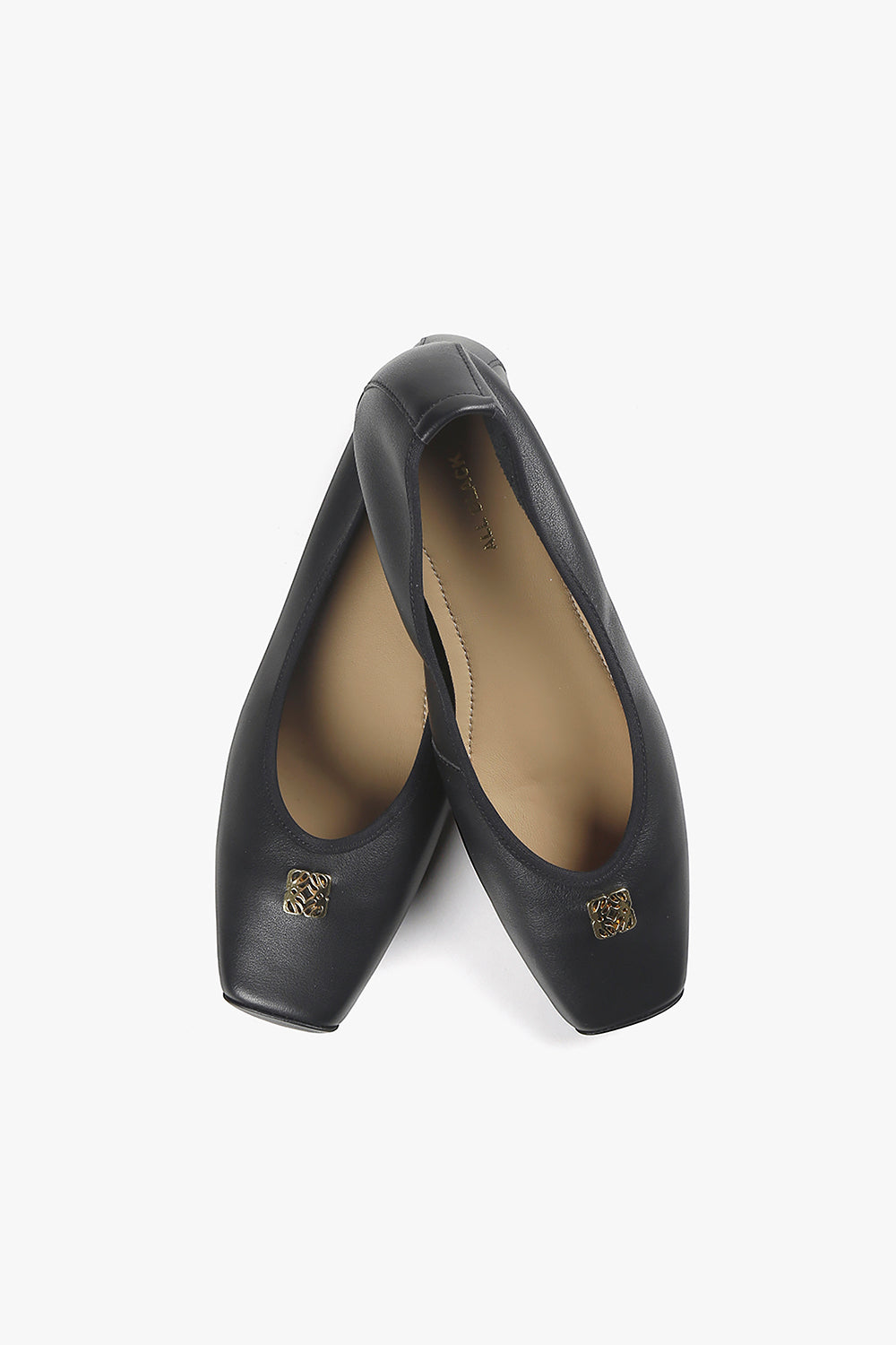 Women's black leather square toe loafers with a high block heel, vintage-inspired dress pumps for work and lifestyle.